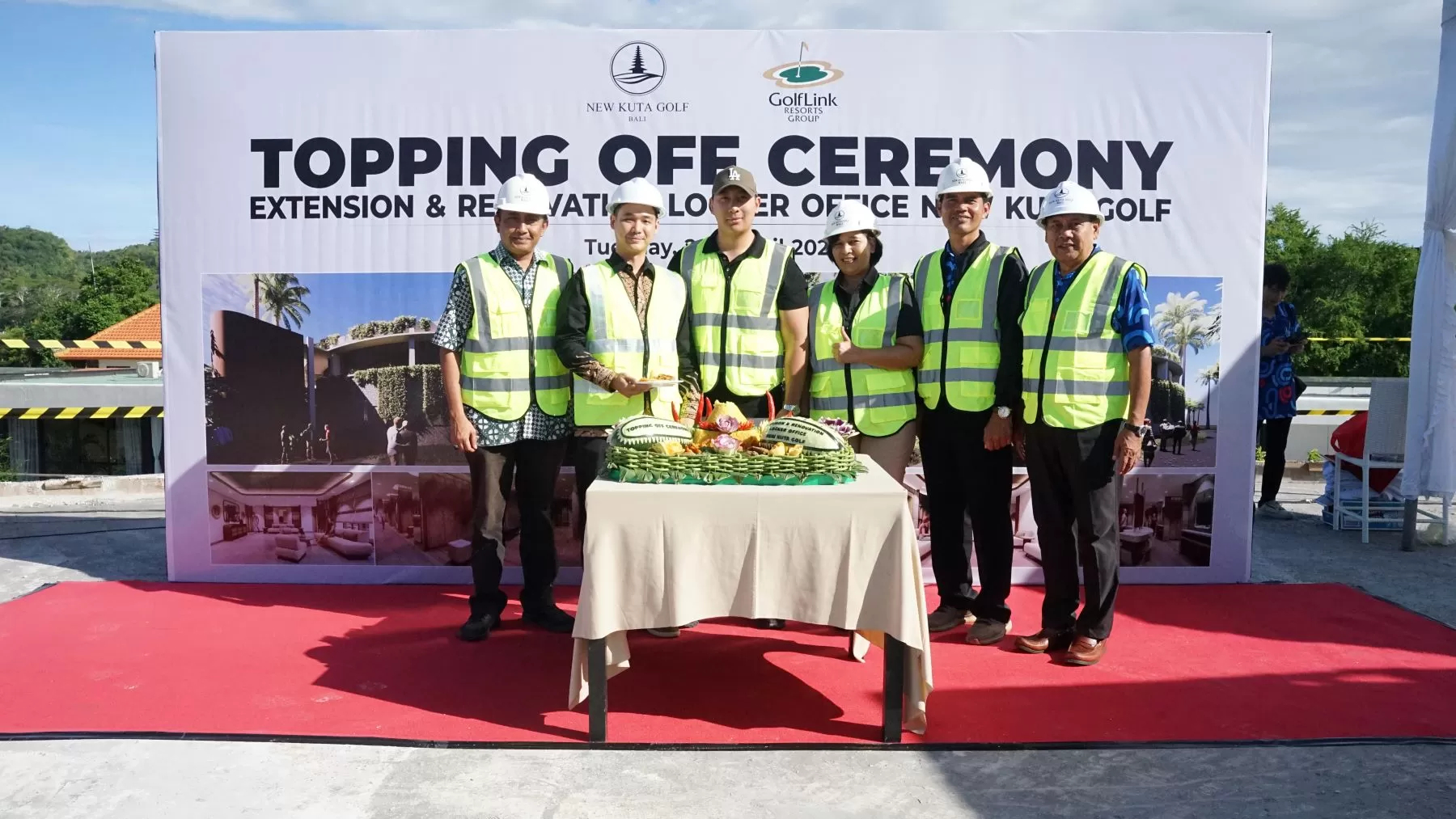 New Kuta Golf Topping off Ceremony Renovasi Perluasan Loker dan Kantor